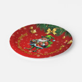 Name: Irish Nollaig Shona Duit Merry Christmas 7" Pappteller (Schrägansicht)