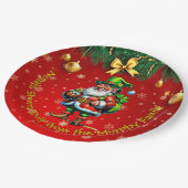 Name: Irish Nollaig Shona Duit Merry Christmas 9" Pappteller (Schrägansicht)