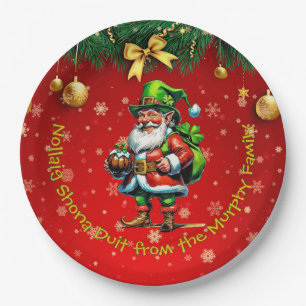 Name: Irish Nollaig Shona Duit Merry Christmas 9" Pappteller