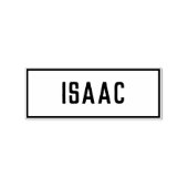 Name Isaac Gummistempel (Prägung)