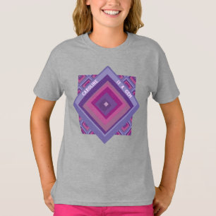 Name ist ein Gem Pink Lila Diamant Muster Hübsch T-Shirt