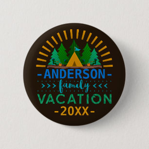 Name-Jahr der Familien-Ferien-Campings-Reise-  Button