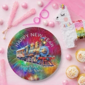 Name Jahr hinzufügen, Dampfzug Feuerwerkskörper im Pappteller (Party)