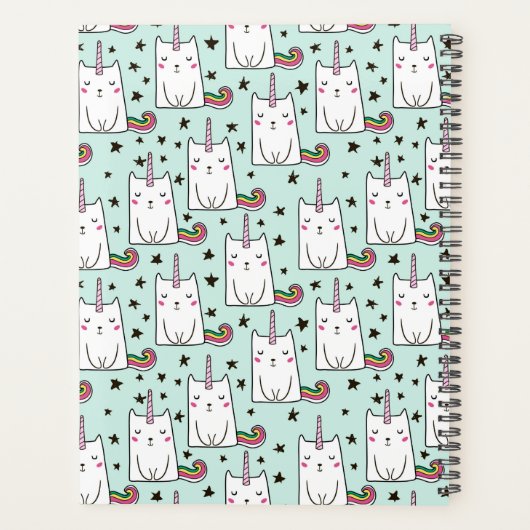 Name/Jahr hinzufügen | Niedliche, handgezogene Ein Planer (Rückseite)