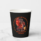 Name Jahr hinzufügen, Text - Feuerdrache - Neues J Pappbecher (Rückseite)