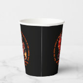 Name Jahr hinzufügen, Text - Feuerdrache - Neues J Pappbecher (Rechts)