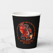 Name Jahr hinzufügen, Text - Feuerdrache - Neues J Pappbecher (Vorderseite)