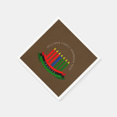 Name Jahr Kwanzaa Candles Cocktail hinzufügen Serviette (Ecke)