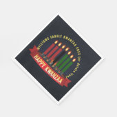 Name Jahr Kwanzaa Candles Luncheon hinzufügen Serviette (Ecke)