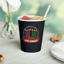 Name Jahr Kwanzaa Kerzen hinzufügen Pappbecher