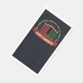 Name Jahr Kwanzaa Kerzen hinzufügen Serviette (Ecke)