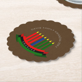 Name Jahr Kwanzaa Kerzen hinzufügen Untersetzer