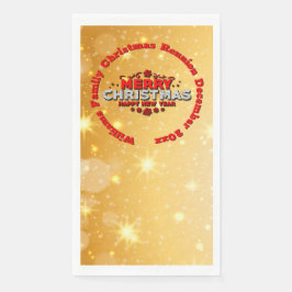 Name Jahr passend Frohe Weihnachten hinzufügen Serviette