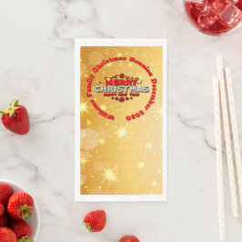 Name Jahr passend Frohe Weihnachten hinzufügen Serviette