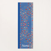 NAME-JAPANER-DRUCK-KOLIBRI-YOGA Matte (Rückseite)