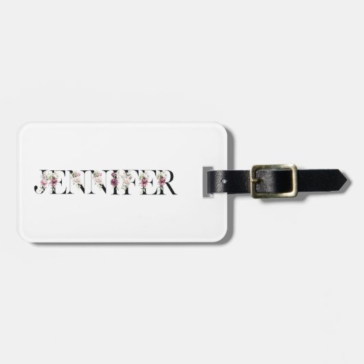 Name Jennifer Gepäckanhänger (Vorderseite horizontal)
