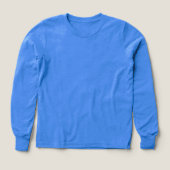 Name Jersey Number Girls Blue Long Sleeve (Design Vorderseite)