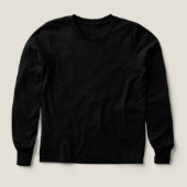 Name Jersey Nummer Boys Black Long Sleeve (Design Vorderseite)