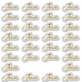 Name Jesu Kalligrafie Text Vinyl Contour Aufkleber (Vorderseite)