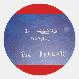 NAME JESUS - 1118 RUNDER AUFKLEBER