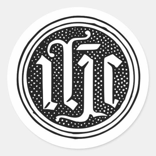 Name Jesus "IHS" Aufkleber (Vorderseite)