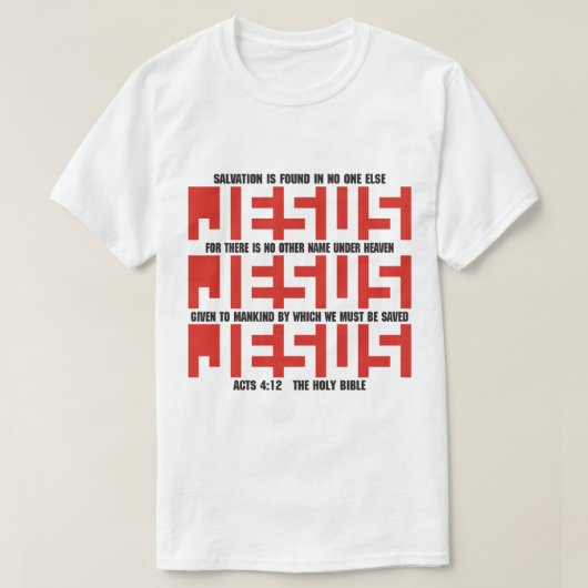 NAME JESUS T-Shirt (Design vorne)