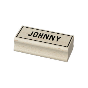 Name Johnny. Ein Wort Gummistempel