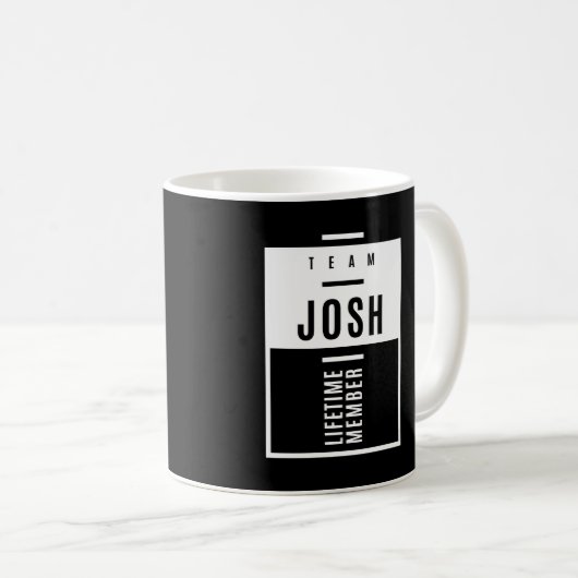 Name Josh Kaffeetasse (VorderseiteRechts)