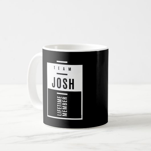 Name Josh Kaffeetasse (Vorderseite Links)