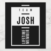 Name Josh Weinetikett (Einzelnes Label)