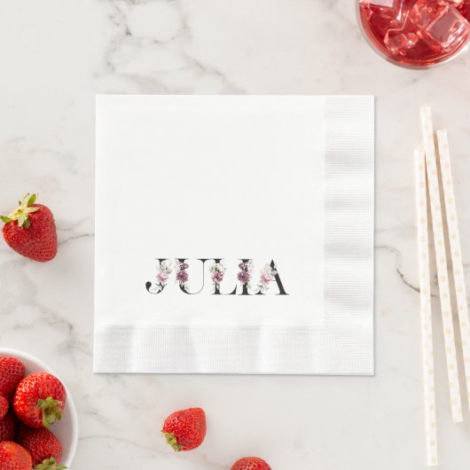 Name Julia Serviette (Beispiel)