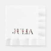 Name Julia Serviette (Vorderseite)