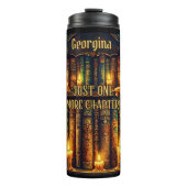 Name Just One More Chapter Books Candles Thermosbecher (Vorderseite)