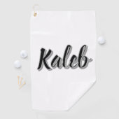 Name Kaleb Mens Golfhandtuch (Insitu)