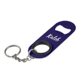Name Kaleb Mens Mini Flaschenöffner (Vorderseite Schrägansicht)