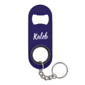 Name Kaleb Mens Mini Flaschenöffner (Rückseite)