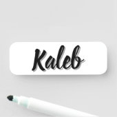 Name Kaleb Mens Namensschild (Beispiel)