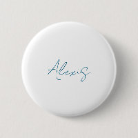 Name Kalligrafie Schrift Plain Einfach Weiß Blau