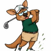 Name Känguru Golfer Button