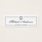 Name-Karte der Juristischen Fakultät Einsteckkarte (Vorderseite)