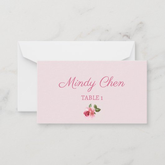 Name-Karte des Pariser Brautparty Mitteilungskarte (Vorderseite)