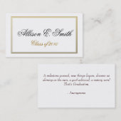 Name-Karte für den dreidimensionalen Abschluss Telefonnummerkarte (Vorne/Hinten)