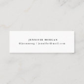 Name-Karte für den Gold-Script-Abschluss Mini Visitenkarte (Rückseite)