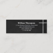 Name-Karte für den schwarzen und weißen Abschluss Telefonnummerkarte (Rückseite)