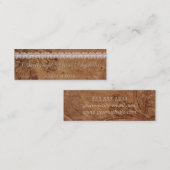 Name-Karte für Leder und Abschluss an der Spitze e Telefonnummerkarte (Vorne/Hinten)