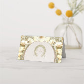 Name Karten Hochzeitstisch Vintag Art Nouveau (Rückseite)