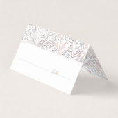 Name Karten Hochzeitstisch Vintag Art Nouveau (Vorderseite)