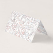 Name Karten Hochzeitstisch Vintag Art Nouveau (Rückseite)