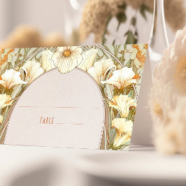 Name Karten Hochzeitstisch Vintag Art Nouveau