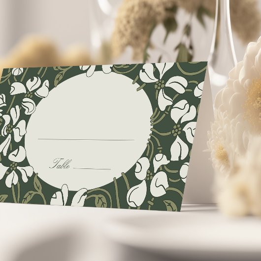 Name Karten Hochzeitstisch Vintag Art Nouveau